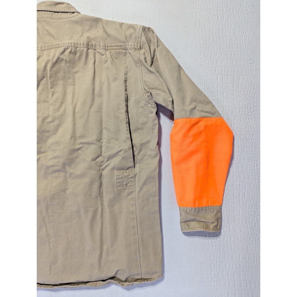 RedHead Upland Hunting Shirt Mens M Blaze Orange Bird Hunting Cotton Button Up - Picture 13 of 14